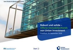 Robust und solide - Offene Immobilienfonds von Union Investment - Frankfurt, 15. September 2020
