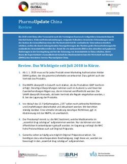 PHARMAUPDATE CHINA REVIEW - EXPORTINITIATIVE