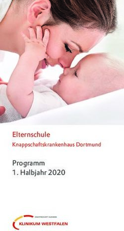 Elternschule Knappschaftskrankenhaus Dortmund - Programm 1. Halbjahr 2020 - Klinikum Westfalen