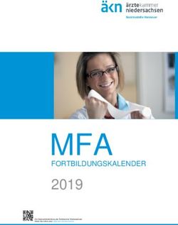 MFA 2019 FORTBILDUNGSKALENDER - Ärztekammer Niedersachsen