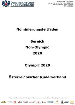 Nominierungsleitfaden Bereich Non-Olympic 2020 Olympic 2020 &Ouml;sterreichischer Ruderverband