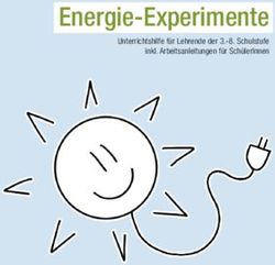 Energie-Experimente Unterrichtshilfe f&uuml;r Lehrende der 3.-8. Schulstufe inkl. Arbeitsanleitungen f&uuml;r Sch&uuml;lerInnen - UBZ Steiermark