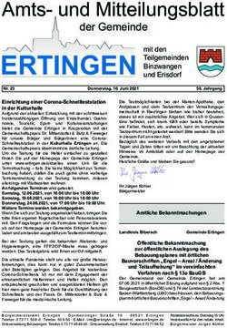 ERTINGEN Amts- und Mitteilungsblatt - der Gemeinde - Gemeinde Ertingen