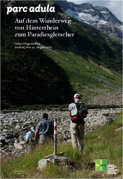 Auf dem Wanderweg von Hinterrhein zum Paradiesgletscher - Oskar Hugentobler Andeer, den 29. August 2013