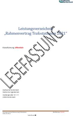 Leistungsverzeichnis "Rahmenvertrag Trafostationen 2021"