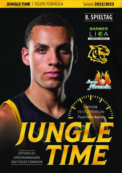 SPIELTAG JUNGLE TIME | TIGERS T&Uuml;BINGEN - Tigers T&uuml;bingen