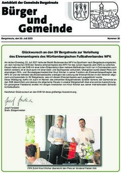 Gl&uuml;ckwunsch an den SV Bergatreute zur Verleihung des Ehrenamtspreis des W&uuml;rttembergischen Fu&szlig;ballverbandes WFV - Gemeinde Bergatreute