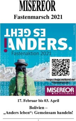 Fastenmarsch 2021 - Bolivien - "Anders leben": Gemeinsam handeln! 17. Februar bis 03. April
