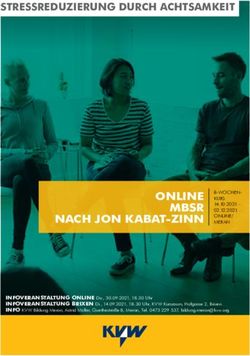 ONLINE MBSR NACH JON KABAT-ZINN - STRESSREDUZIERUNG DURCH ACHTSAMKEIT - BILDUNG IN DEN ...