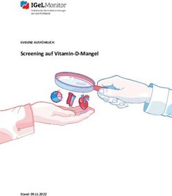 Screening auf Vitamin-D-Mangel - Stand: 09.11.2022 - EVIDENZ AUSF&Uuml;HRLICH