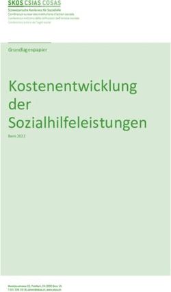 Kostenentwicklung der Sozialhilfeleistungen - Grundlagenpapier Bern 2022 - Schweizerische ...