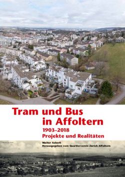 Tram und Bus in Affoltern - 1903-2018 Projekte und Realitäten Walter Aeberli Herausgegeben vom Quartierverein Zürich Affoltern - Quartierverein ...