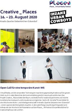 Creative _ Places 16 - 23. August 2020