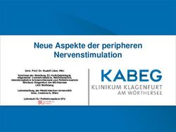 Neue Aspekte der peripheren Nervenstimulation