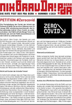 PETITION #Zerocovid - PDA Bern