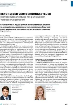 REFORM DER VERRECHNUNGSSTEUER - Richtige Stossrichtung mit punktuellem Verbesserungsbedarf - files.static-nzz.ch.