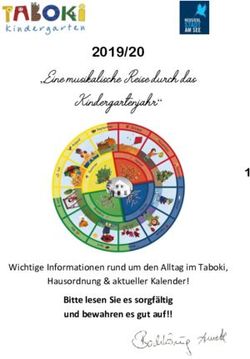 "Eine musikalische Reise durch das Kindergartenjahr" 2019/20