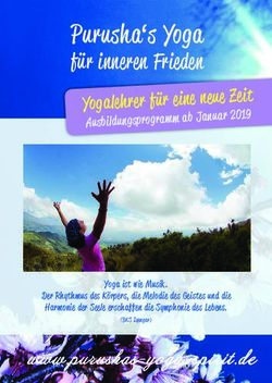 Purusha's Yoga für inneren Frieden Yogalehrer für eine neue Zeit Ausbildungsprogramm ab Januar 2019 - Ulrike Fischer