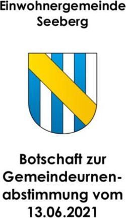 Botschaft zur Gemeindeurnen-abstimmung vom 13.06.2021 - Einwohnergemeinde Seeberg