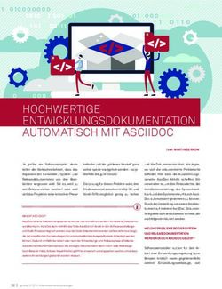 HOCHWERTIGE ENTWICKLUNGSDOKUMENTATION AUTOMATISCH MIT ASCIIDOC