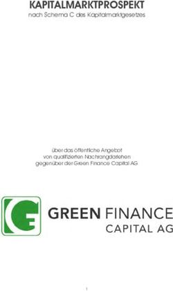 KAPITALMARKTPROSPEKT nach Schema C des Kapitalmarktgesetzes - über das öffentliche Angebot