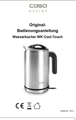 Original-Bedienungsanleitung - Wasserkocher WK Cool-Touch - Artikel-Nr. 1873 - Caso