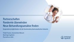 Partnerschaften Pandemie &uuml;berwinden Neue Behandlungsans&auml;tze finden - Kooperationsm&ouml;glichkeiten mit der forschenden pharmazeutischen Industrie