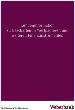 Kundeninformation zu Gesch&auml;ften in Wertpapieren und weiteren Finanzinstrumenten - Die Privatbank der Hauptstadt