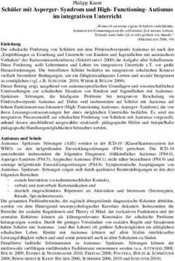 Schüler mit Asperger-Syndrom und High-Functioning- Autismus im integrativen Unterricht