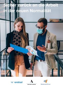 Sicher zur&uuml;ck an die Arbeit in der neuen Normalit&auml;t - The ...