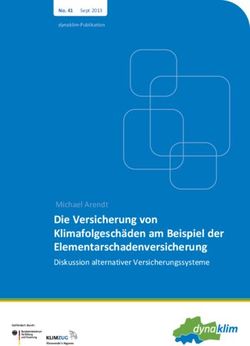 Die Versicherung von Klimafolgesch&auml;den am Beispiel der Elementarschadenversicherung - Michael Arendt - Dokumentenserverhosting der ...