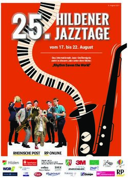 Vom 17. bis 22. August - "Rhythm Saves the World" Das internationale Jazz-Gro&szlig;ereignis steht in diesem Jahr unter dem Motto: Stadtmarketing Hilden