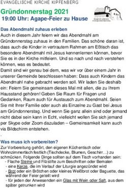 Gr&uuml;ndonnerstag 2021 19:00 Uhr: Agape-Feier zu Hause