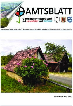 NEUIGKEITEN AUS FRICKENHAUSEN MIT LINSENHOFEN UND TISCHARDT 55. Jahrgang/Donnerstag, 13. August 2020/Nr. 33 - Gemeinde Frickenhausen