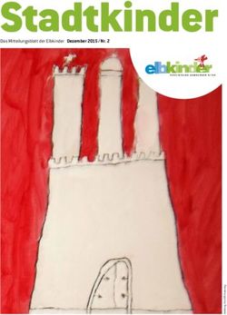 Stadtkinder Das Mitteilungsblatt der Elbkinder Dezember 2015 / Nr. 2