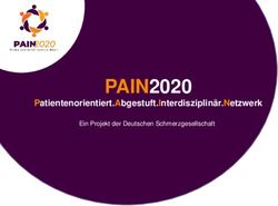 PAIN2020 Patientenorientiert.Abgestuft.Interdisziplinär.Net zwerk - Ein Projekt der Deutschen Schmerzgesellschaft