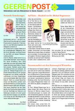 GEERENPOST - Alterszentrum im Geeren