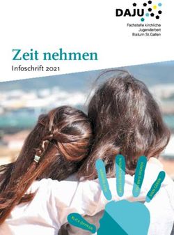 Zeit nehmen Infoschrift 2021 - DAJU Fachstelle kirchliche Jugendarbeit