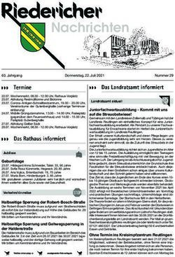 Nachrichten - Gemeinde Riederich