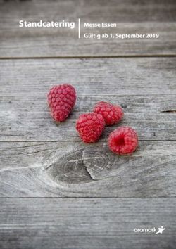 Standcatering Messe Essen - G&uuml;ltig ab 1. September 2019 - Aramark