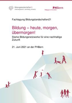Bildung - heute, morgen, übermorgen! - Starke Bildungsnetzwerke für eine nachhaltige Zukunft Fachtagung Bildungslandschaften21 21. Juni 2021 an ...