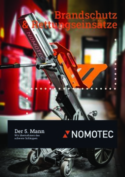 Brandschutz & Rettungseins&auml;tze - Der 5. Mann Wir &uuml;bernehmen das schwere Schleppen - Nomotec