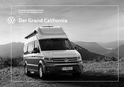 Der Grand California Preisliste und Technische Daten G&uuml;ltig f&uuml;r das Modelljahr 2021 - VW Nutzfahrzeuge