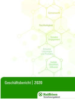 Geschäftsbericht | 2020 - Gemeinwohl - Raiffeisen Versicherungsdienst
