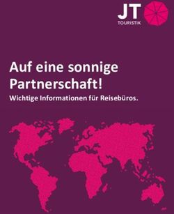 Auf eine sonnige Partnerschaft! - Wichtige Informationen f&uuml;r Reiseb&uuml;ros - JT Touristik