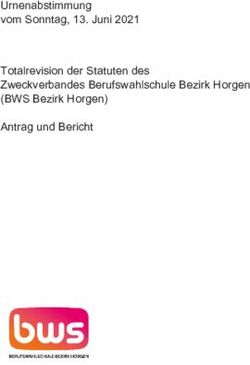 Urnenabstimmung vom Sonntag, 13. Juni 2021 Totalrevision der Statuten des Zweckverbandes Berufswahlschule Bezirk Horgen (BWS Bezirk Horgen) Antrag ...