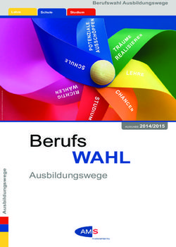 WAHL Berufs Ausbildungswege