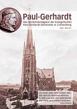 Das Gemeindemagazin der Evangelischen Paul-Gerhardt-Gemeinde in Lichtenberg - Ich weiß, dass mein Erlöser lebt, das soll mir niemand nehmen. Er ...