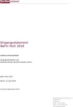 EINGANGSSTATEMENT BAFIN-TECH 2018 - BUNDESVERBAND DEUTSCHER ...