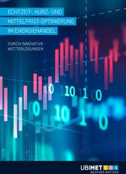 ECHTZEIT-, KURZ- UND MITTELFRIST-OPTIMIERUNG IM ENERGIEHANDEL - DURCH INNOVATIVE WETTERL&Ouml;SUNGEN - UBIMET